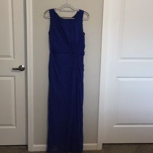 Tadashi 14 Floor length chiffon shealth dress.